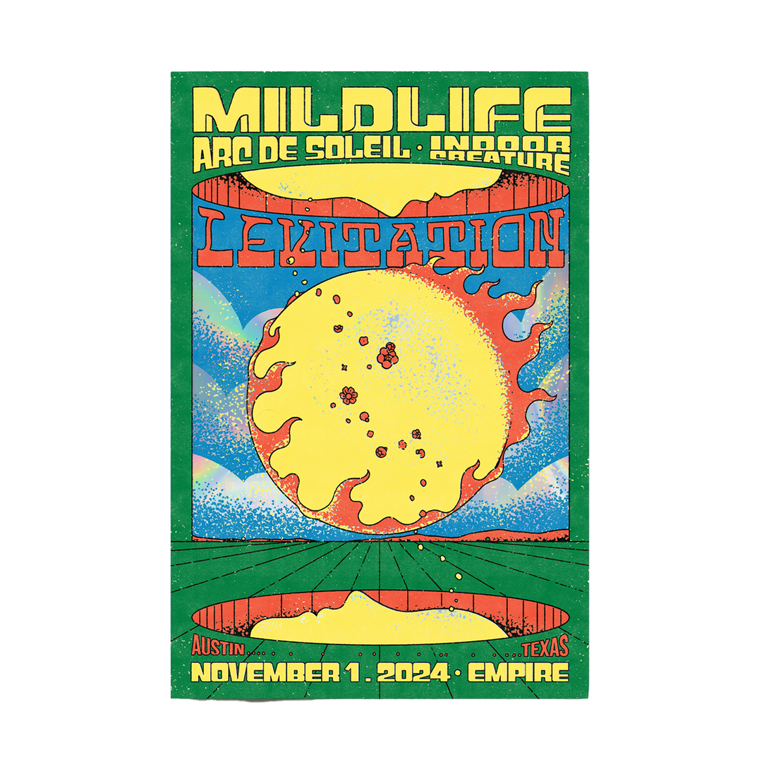 Austin,TX Foil Tour Poster