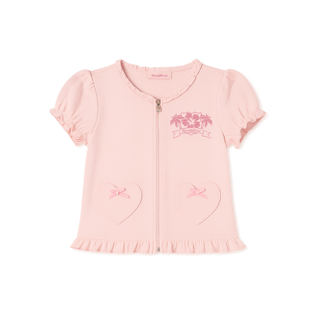 Remy Bond Zip Ruffle Shirt