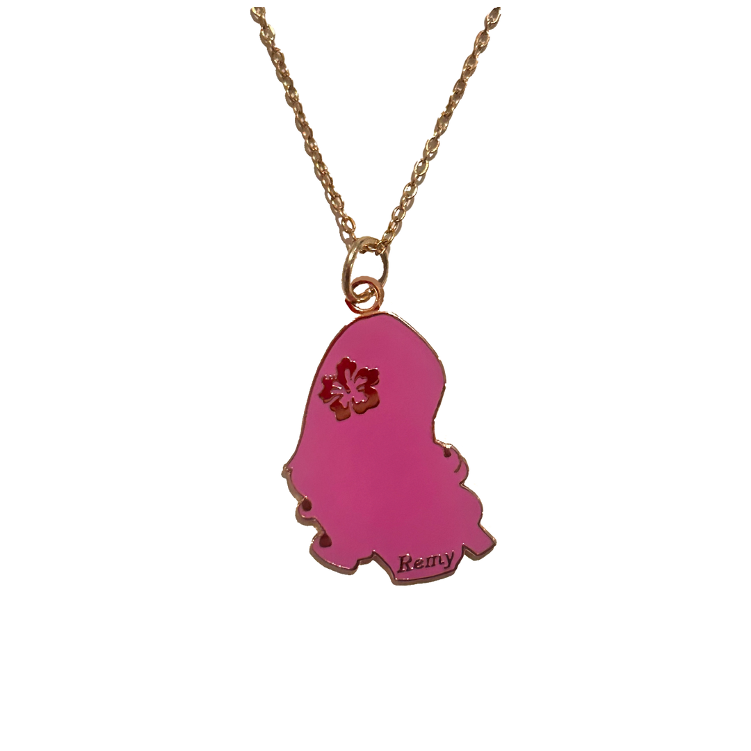 Remy Pink Silhouette Pendant Necklace – Limited Edition