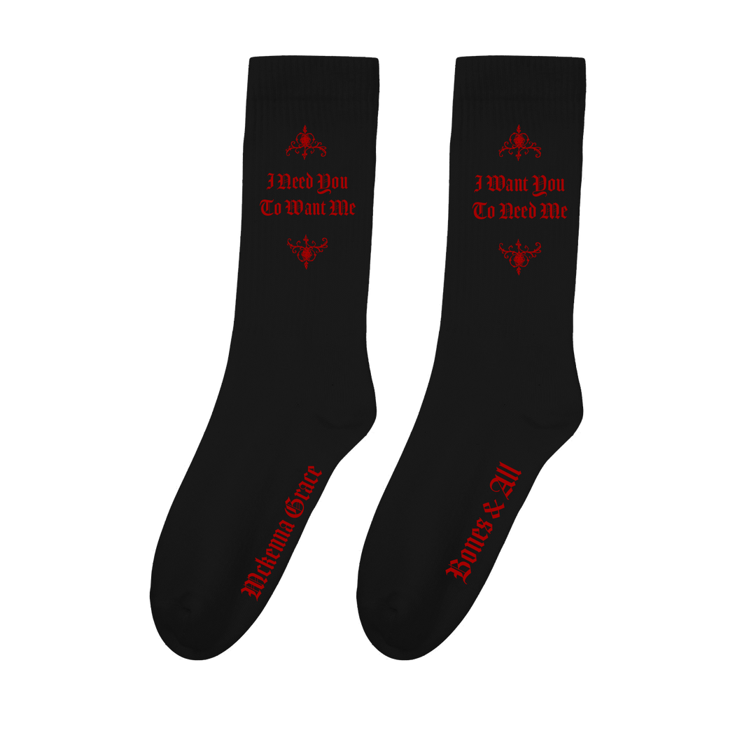I Want You Socks - Black