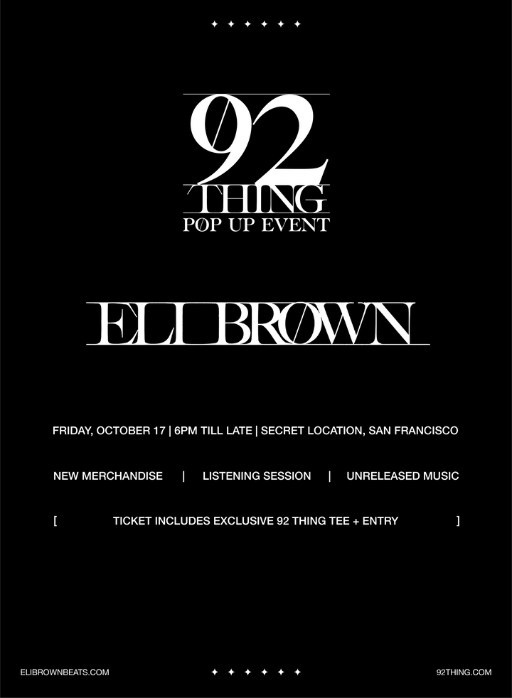 92 Thing: San Fransisco Pop-Up